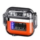 thumbnail image 2 of Encendedor de plasma recargable USB - Encendedor de arco sin llama a prueba de viento con luz LED para acampada y senderismo, naranja/rojo/azul, 2 of 9