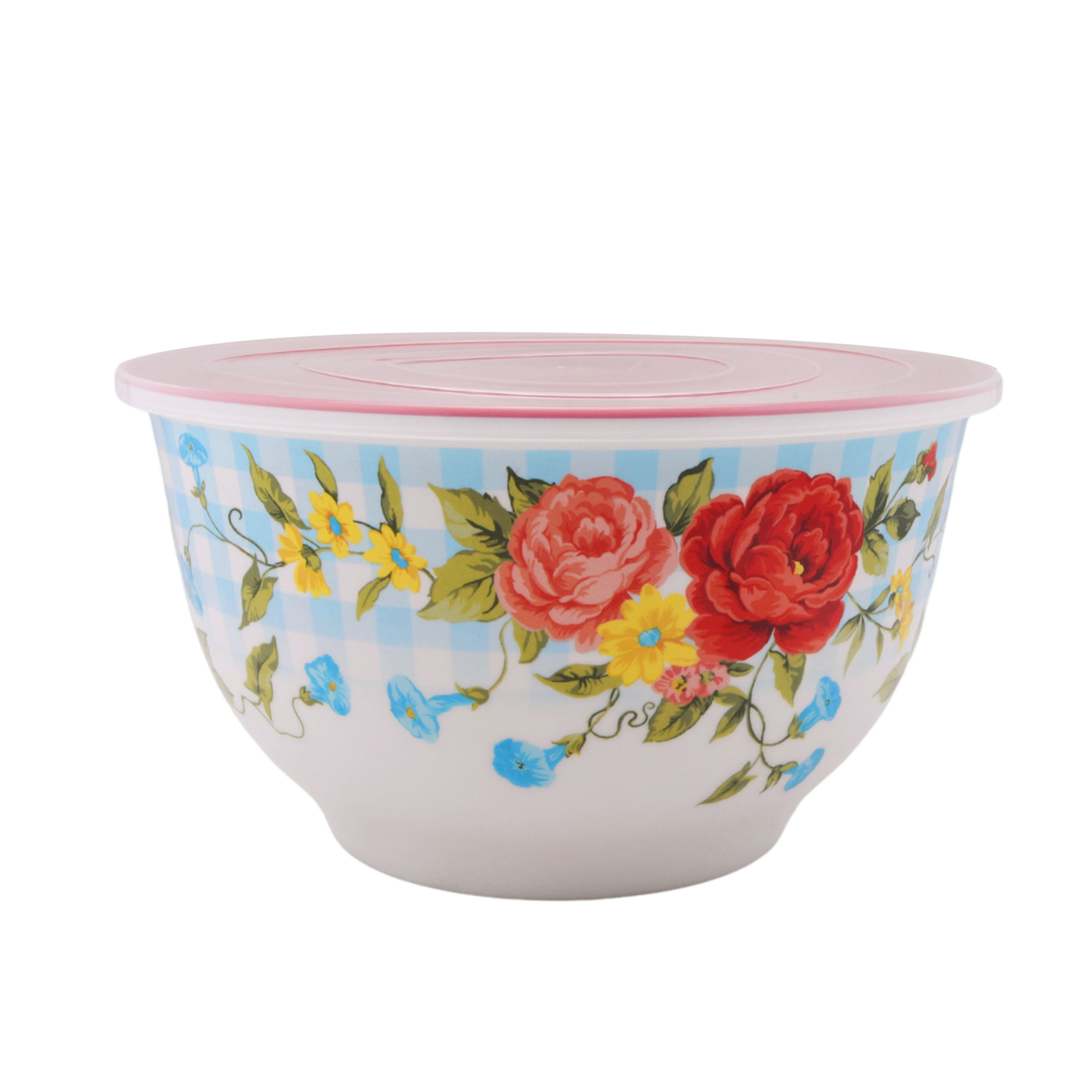 The Pioneer Woman Melamine Mixing Bowl Set with Lids, 18 Piece Set, Sweet  Rose 