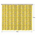 thumbnail image 5 of Yellow Cartoon Unicorn Rainbow Heart Diamond Pattern Shower Curtain 84"x72" ,Bathroom Decorative Shower Curtains Set with 12 Hooks,Modern Waterproof Washable Shower Curtain, 5 of 6