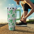 thumbnail image 5 of 40 oz Frog Mushroom Tumbler with Handle and Straw, Travel Mug Water Bottle, Stainless Steel Insulated Cup with Lid and Straw, Birthday Christmas Gifts, 5 of 5
