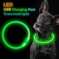 thumbnail image 4 of USB Rechargeable LED Dog Collar Glowing pet Dog Collar for Night Safety  Water Resistant Cuttable TPU Light Up Collars Fashion Light up Collar for Small Medium Large Dogs, 4 of 12