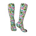 thumbnail image 4 of Balery Watercolor Flowers Printed Novelty Socks Men's Women's Crew Socks Sports Socks Knee High Socks Cotton Socks Quirky and Cool Socks, 4 of 9