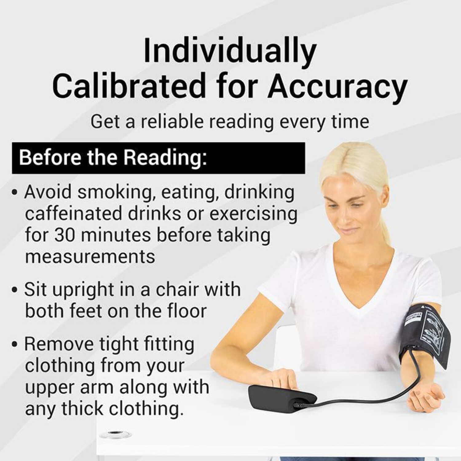 Vive Precision Upper Arm Blood Pressure Monitor (Model: BT-S) – Includes App for iOS & Android Compatibility