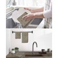 thumbnail image 5 of Beige Boho Kitchen Dish Towels for Drying Dishes Set of 2, Vintage Floral Abstract Art Ethic Tribe Waffle Weave Microfiber Hand Tea Bathroom Towels Quick Dry & Absorbent Towel 15.7x23.6, 5 of 7