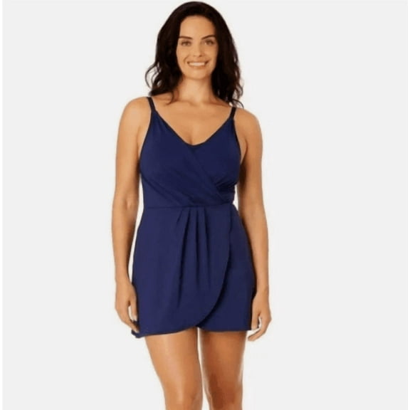 Lands' End Ladies' Swim Dress Navy Large