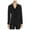 Black - black, variant on Finity Womens Button-Down Ruffled Blouse Black 8