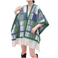thumbnail image 2 of Karight Women's Shawl Wrap Poncho Cape Cardigan Sweater Open Front for Fall Winter Spring, 2 of 7