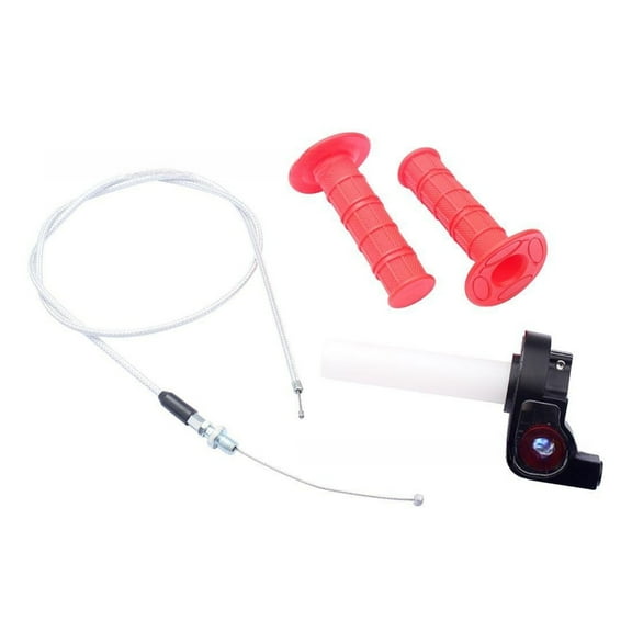 22mm Twist Throttle Grips and Cable for 50CC-250CC Dirt Pit Bike ATV