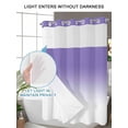 thumbnail image 4 of No Hook Shower Curtain with Snap in Liner,Gradient Ombre Waterproof Bath Curtain Double Layers with See Through Top Window,Lavender Purple Hotel Shower Curtains 36x72in, 4 of 9