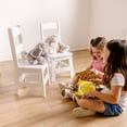 thumbnail image 3 of Melissa & Doug Wooden Chairs, Set of 2 - White Furniture for Playroom, 3 of 10
