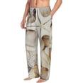 thumbnail image 6 of Gukieu Starfishes On Seashells Print Men's Home Trousers, Elastic Drawstring Home Pajamas Clothing Suitable for Adult Men-Small, 6 of 6