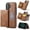 Brown, variant on MAGKING Case For iPhone 17e / 16e, RFID Blocking, PU Leather,Compatible With MagSafe Detachable 2 In 1 Wallet With Multi-Card Slots,Magnetic Protective Cover,Black,For iPhone 17e / 16e