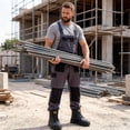 thumbnail image 2 of MeMoride Men's Steel Toe Shoes Work Boots Leather Slip-Resistant Industrial Safety Boots, 2 of 7