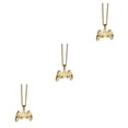 thumbnail image 1 of Transemion Gift Idea Stylish Chain Pendant Featuring Game Controller Charm Stylish Gold 3Set, 1 of 6
