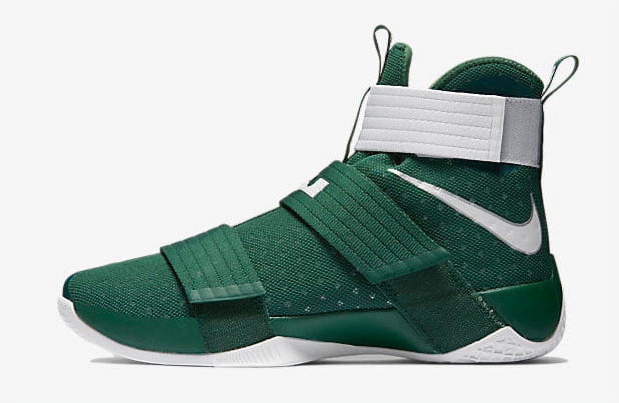 Nike Men s Lebron Soldier 10 Gorge Green Metallic Silver 9.5 M