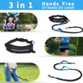 thumbnail image 5 of Correas para Perros Manos Libres, Correa de Entrenamiento Ajustable para Caminar, Pulsar y Correr, absorción de Impactos, Costuras cómodas y Reflectantes, 1 Pieza (Negro) ER, 5 of 5