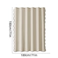 thumbnail image 3 of Linnome Large Area Easy Clean Cloth Shower Curtain Waterproof Soft Foldable Hanging Bathroom Liner Rust Proof Grommets 70.87x70.87 Inch, 3 of 6