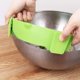 thumbnail image 4 of (verde) Colador de cocina de silicona Colador colgante Harina con mango de malla fina Para escurrir polvos Pastelería Fideos Arroz Colar Salsas Colar sobre un recipiente Lavabo Ha, 4 of 5