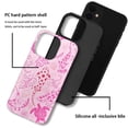 thumbnail image 3 of Case for iPhone 12, Fits Frosted Case Design for Girl Women, Sharks Turtles Shells Seaweed Pink, 3 of 7