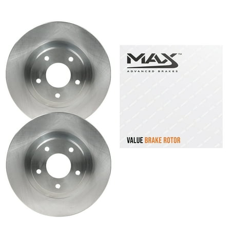 Max Advanced Brakes - Front Brake Rotor Set for 2020-2023 Hyundai Palisade, OE-Style Replacement Front Rotors, Best Value