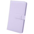 thumbnail image 1 of 3 Inch 108 Pockets Photo Album PU Leather Mini Photo Album for Movie Tickets Business Cards Iris Purple, 1 of 5