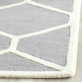 thumbnail image 3 of SAFAVIEH Cambridge Juan Geometric Wool Area Rug, Silver/Ivory, 3' x 5', 3 of 5