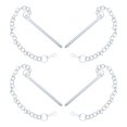 thumbnail image 1 of Minkissy 4 Pcs Chaîne à Goupille pour Parasol d'Extérieur Accessoire Plaqué Argent Résistant aux Intempéries Pièces de Patio, 1 of 8