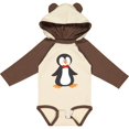 thumbnail image 3 of Inktastic Cute Penguin, Penguin With Red Bow Tie Boys or Girls Long Sleeve Baby Bodysuit, 3 of 5