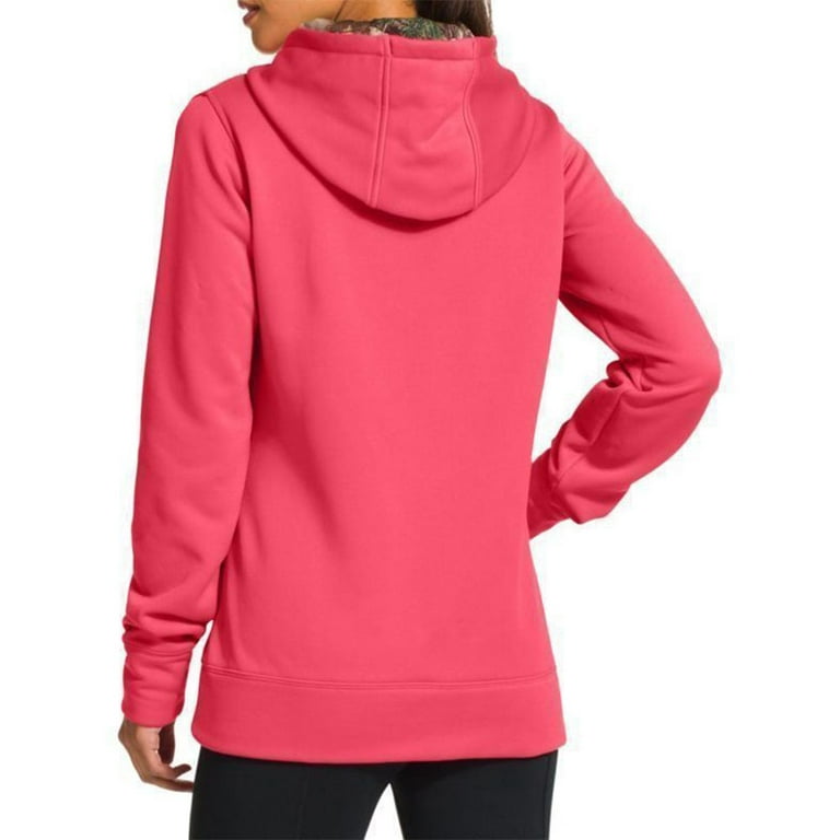 Under Armour Storm Fleece Twist Hoodie Womens Large 1280690 Gray/Pink Cold  Gear