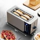 thumbnail image 5 of Elite Gourmet ECT5924D SmartToast - tostador digital de ranura larga de 4 rebanadas, ranuras de 1.5 pulgadas de ancho para panes gruesos y función de bagel, visualización táctil LED, temporizador de, 5 of 5