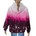 thumbnail image 2 of Mercatoo 𝗛oodie Girls Oversized Crewneck Sweatshirts Casual Hooded Flower Gradient 𝗛oodie Clothes Fall Fashion Outfits, 2 of 7