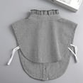 thumbnail image 6 of LoudSung Fake Collar Detachable Blouse False Collar Half Shirts Collar Plaid Grey Designed Top Elegant for Women Girls, 6 of 7