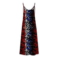 thumbnail image 4 of Teissuly Summer Dresses For Women Print Sleeveless Round Neck Dress Casual Dresses, 4 of 5