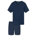 thumbnail image 1 of SCHIESSER Pijama corto de hombre - Casual Essentials, cuello redondo, algodón Azul oscuro M (Medium), 1 of 5