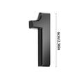 thumbnail image 2 of Números de casa | Números de buzón | Cartelera de dirección de resina ABS 3D auto-3D, número de metal resistente para exteriores interiores, fácil de instalar, multicolor, 60x38x8mm, 2 of 3