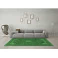 thumbnail image 3 of Ahgly Company Indoor Square Medallion Emerald Green Traditional Area Rugs, 6' Square, 3 of 4