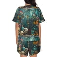 thumbnail image 3 of Lsque Baroque Floral Still Life Women's Short-Sleeved Pajama Set - 2 Piece Soft and Lightweight Sleepwear Set-4X-Large, 3 of 9