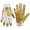 Gold, variant on HANDLANDY Youth Football Gloves, Sticky Wide Receiver Gloves for Kids Boys, Stretch Fit Football Glove