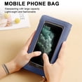 thumbnail image 4 of PU touch screen mobile phone bag large-capacity diagonal bag fashion zipper horizontal wallet, 4 of 5