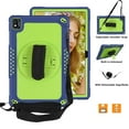 thumbnail image 3 of FIEWESEY for Nokia T20 Tablet Case,Heavy-Duty Drop-Proof Shock-Resistant Kids Friendly Rugged Cover for Nokia T20 (Model:TA-1392 TA-1394 TA-1397)+Screen Protector(Navy/Green,1 Pcs), 3 of 6