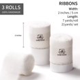 thumbnail image 3 of Cinta decorativa DORIS HOME, gasa color marfil, 5 cm x 19 m, 3 rollos, 3 of 6