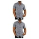thumbnail image 2 of Sonducket Camisa de verano para hombre de viaje para banquetes, camisas de manga corta con botones y cuello vuelto, ropa de poliéster, regalo de Gris L 2piezas, 2 of 6