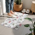 thumbnail image 4 of White Christmas Snowman Pattern Door Rugs,Washable Non Slip Door Mats Indoor,Decorative Door Mats,Entry Mat Indoor for Entrance,Bedroom,Kitchen,Bathroom,16"x24", 4 of 6