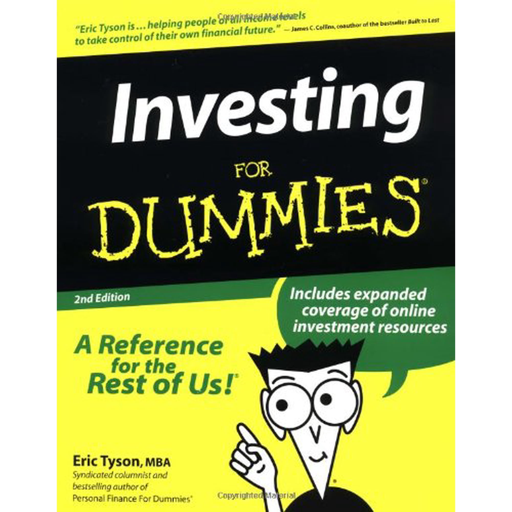 Investing for Dummies by Eric Tyson (Paperback),Business & Investing, BUSINESS & ECONOMICS / Investments & Securities / General, English