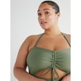 thumbnail image 4 of Time and Tru Women's and Women’s Plus Cutout One Piece Swimsuit, Sizes XS-3X, 4 of 5