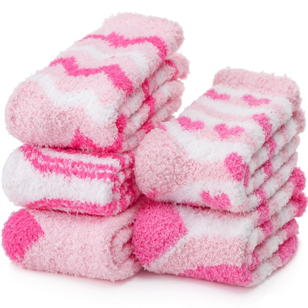 Calcetines Fuzzy Socks EBMORE para mujer, pantuflas cálidas de felpa para invierno