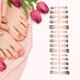 thumbnail image 4 of Uñas postizas largas en forma de ataúd con degradado único de 1 Pc en tono plateado, negro y rosa, 4 of 5
