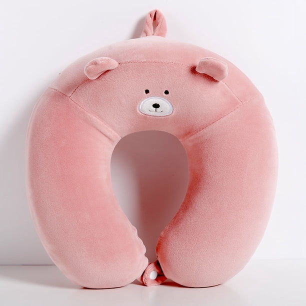 Almohada de viaje para el cuello rosa, regalos, niños, niñas