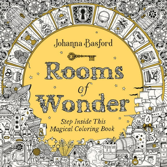Rooms of Wonder: Step Inside This Magical Coloring Book, 80 pages (Paperback)