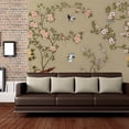 thumbnail image 3 of Idea4wall 4pcs Chinese Style Floral Peel and Stick Wallpaper Removable Wall Murals Large Wall Stickers for Home Decoration, 66"x24", 3 of 5